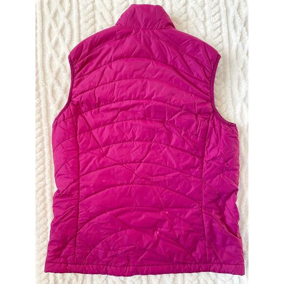Lands End Down Puffer Vest Women's XS (2-4) Full Zip Outdoor Hiking Camping PINK - Picture 2 of 6